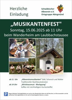 Plakat A3 Musikantenfest 2025